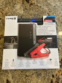 TYPE S Portable Jump Starter Emergency Power Bank Multimode Floodlight USB-C