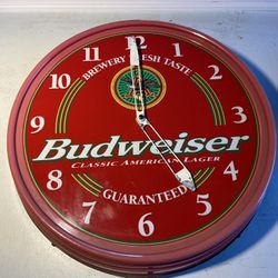 Budweiser Clock Wall