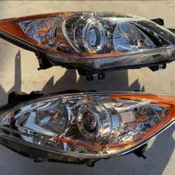 10-13 Mazda 3 Projector Headlights Luces Focos Micas Faros Faroles Headlamps 