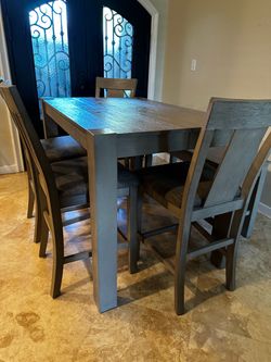 Counter Height Dining Table Set with 6 Chairs