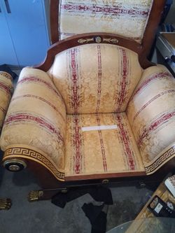 Versace Empire Style Accent Armchair