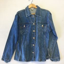 VINTAGE DENIM JACKET  MISS JULI NEW YORK  SIZE LARGE EXCELLENT CONDITION   RIGHTEOUS RELICS 129 W. LAKE MEAD PKWY HENDERSON, NV 89015 BUILDING B, SUIT