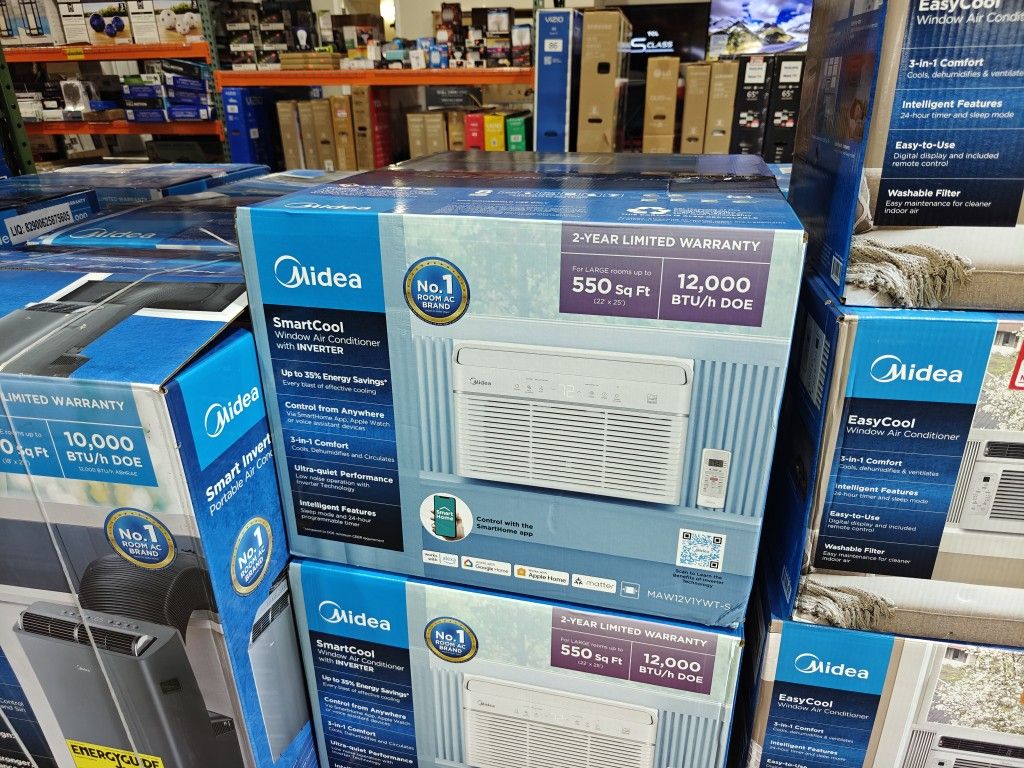 Midea 12,000 BTU Smart Inverter Window AC