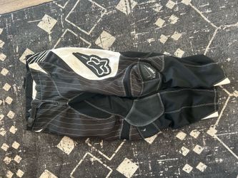 Size 28 Black/White Fox Moto Cross Riding Pants