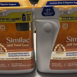 2 40 Oz. Similac 360 Total Care Sensitive Infant Formula With Iron