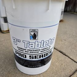 3 Inch Chlorine Tablets 50 Pound Bucket 125.
