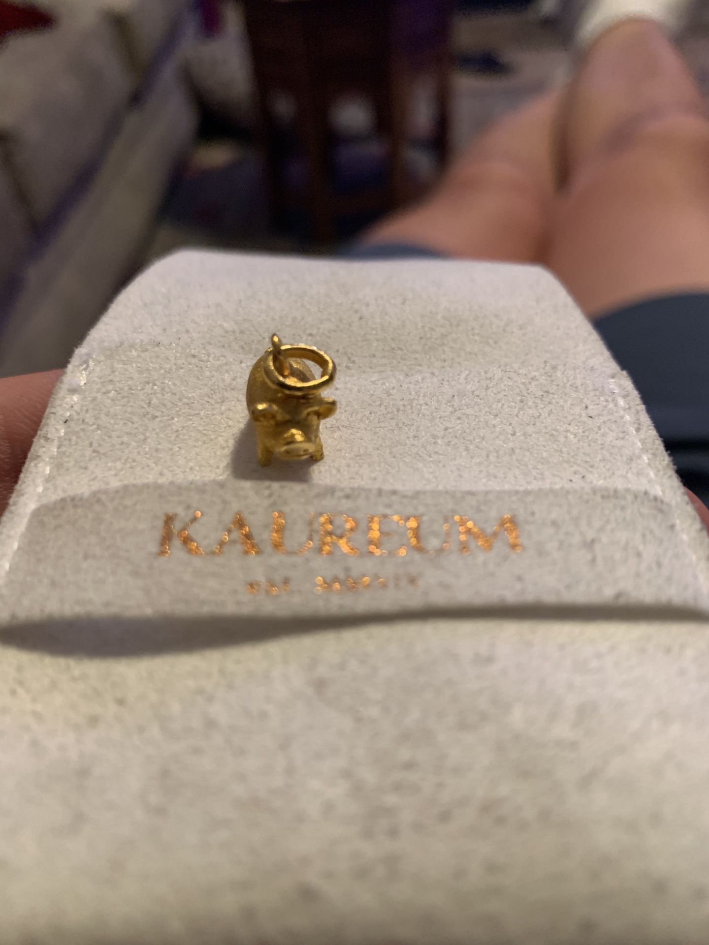 24k Gold Pig Charm By Kaureum 99.9% Gold