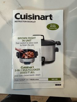 CUISINART 3in1 MULTICOOKER