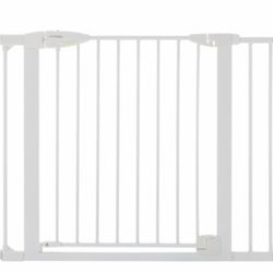 Auto Close Baby Gate - White