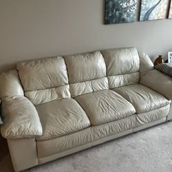FREE- Used Leather Sofa