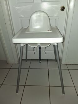 IKEA Antilop white plastic high chair $10 FIRM