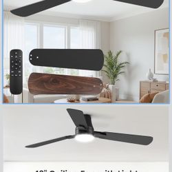 42 Inch Modern Ceiling Fans with Lights and Remote