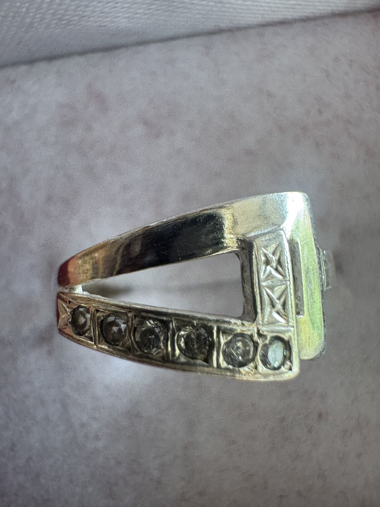 Ukrainian Vintage 925 Sterling Silver Ring Size 6 β Classic Retro Fine Jewelry