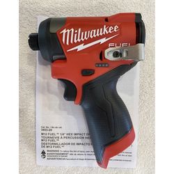 Milwaukee M12 FUEL Impact Driver.   Brand NEW.   Tool Only.  NUEVO.