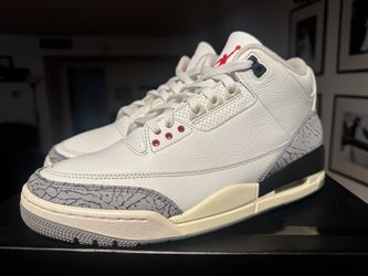 Air Jordan 3 Retro White-Cement  2022 Sz. 9