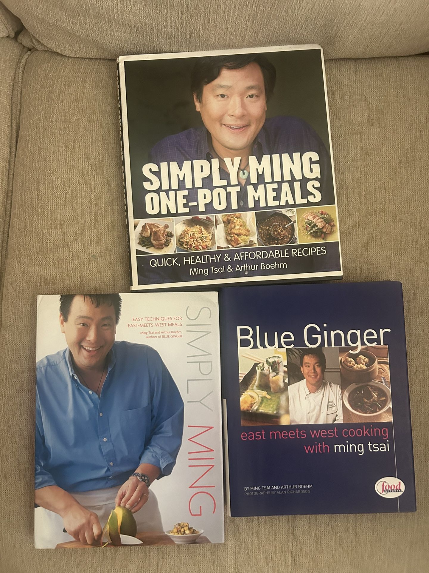 Ming Tsai Cookbook Trio – “Simply Ming” x 2 + Blue Ginger – $10