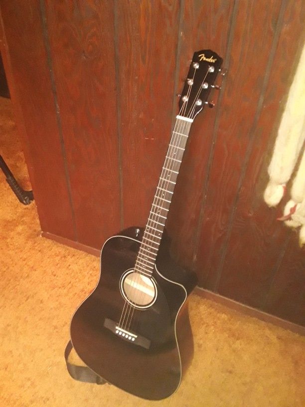 Fender CD-60CE BK-DS-V2 Single Cutaway Acoustic Electric Guitar
