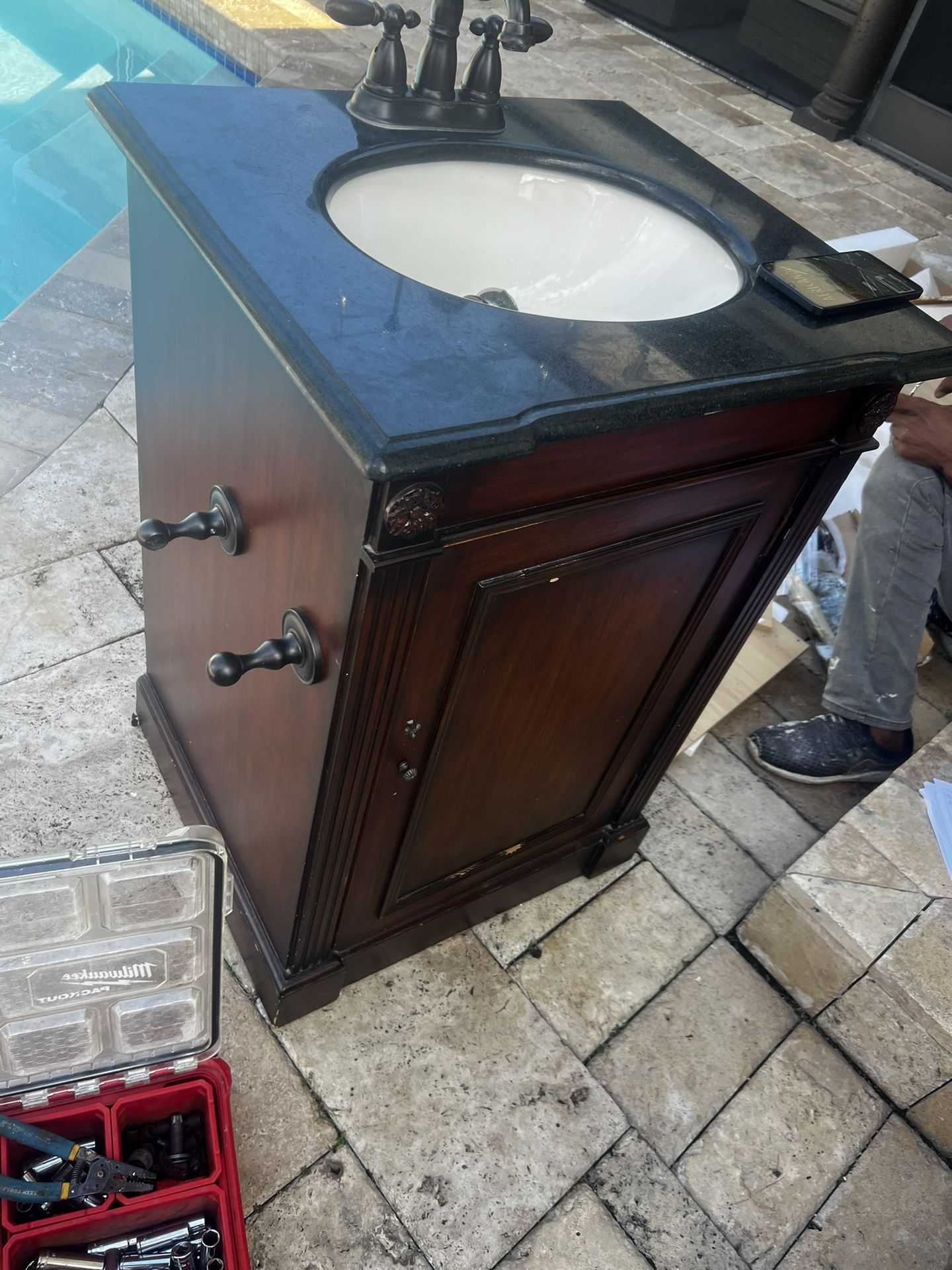 24” Bathroom Vanity With Sink 