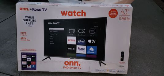 ONN Roku 1080P Tv 43"