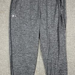Under Armour Work out Pants Mens Size L Grey Loose Heatgear Training Gym  