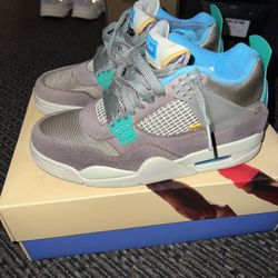 Air Jordan 4 Retro Union Taupe Haze Shoes US 8 Men's