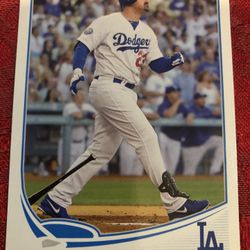 Baseball Card Adrian Gonzalez Dodgers