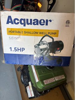 1.5 portable shallow well pump