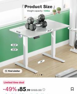 Electrical desk with monitor stand