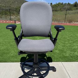 Steelcase Leap V1 Fully Loaded Drafting Chair/ Work Stool