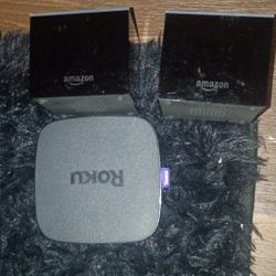2 Amazon Fire Cube And Roku 