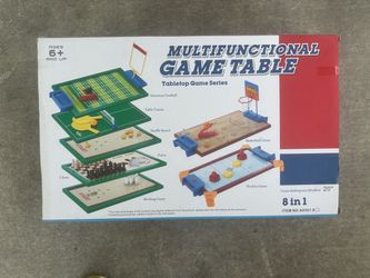 : 4-in-1 / 8-in-1 Multifunctional Tabletop Game Table – $10