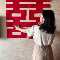 Chinese Wedding Decorations – Large & Small Double Happiness “囍” Signs