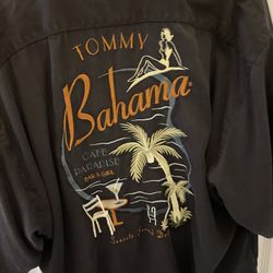 Tommy Bahamas Silky Embroiled Camp Shirtregular $150 Husband Wore May 2 5