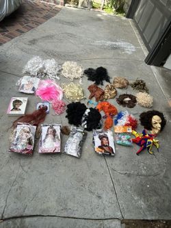 Halloween Wigs And A Mask!