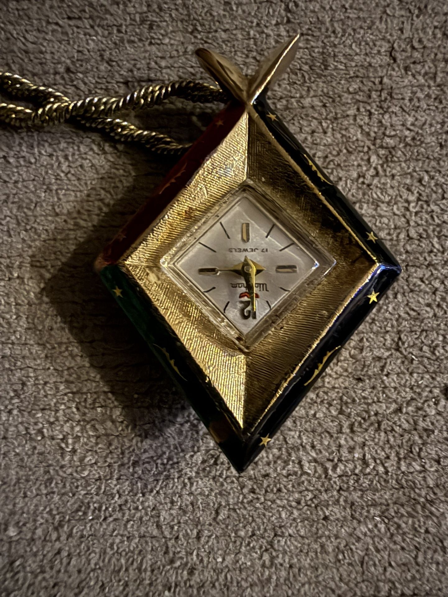 Vintage 17 Jewel Waltham Pendant Watch With Chain