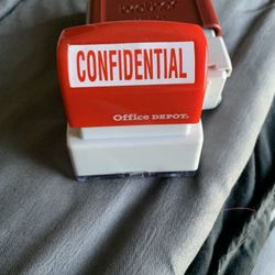 Confidential stamp