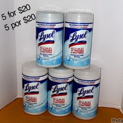 Lysol wipes 80ct 5 for $20 