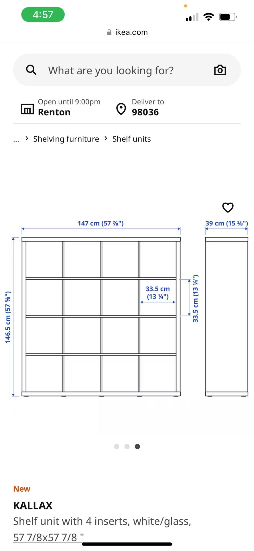 IKEA Kallax 4x4 for Sale in Seattle, WA