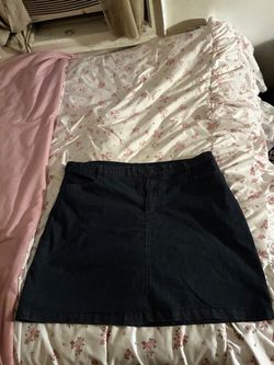 Dark Wash Denim Mini Skirt