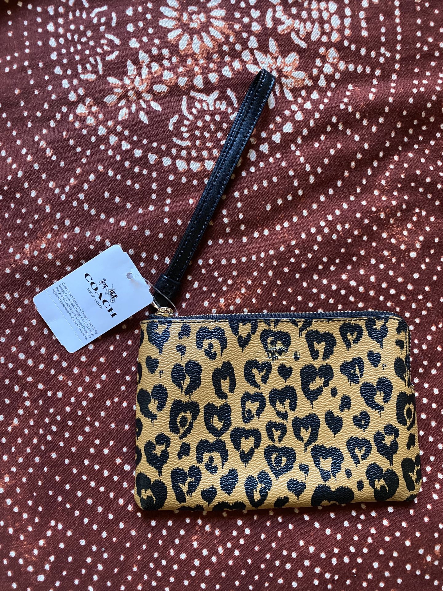 Brand new, never used Coach wristlet