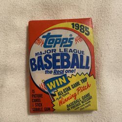 1985 Topps Baseball Wax Pack