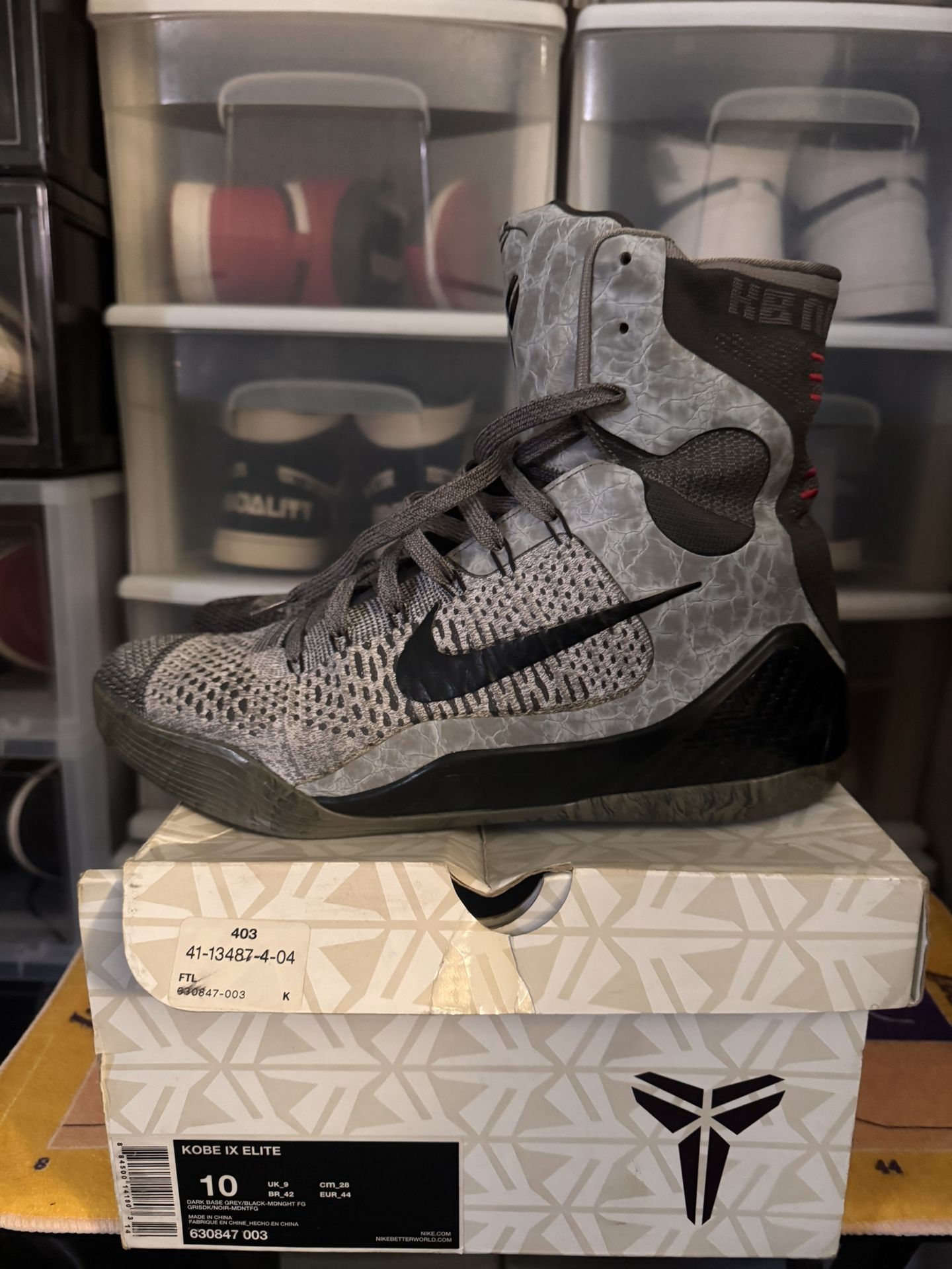 NIKE KOBE 9 “ELITE” 2014 SIZE 10 USED $240 OBO