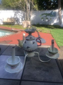 Girls Tea Cup Hanging Light