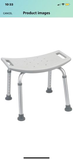 Drive Medical Bath Bench Without Back, Gray