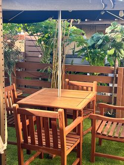 Teak dining set