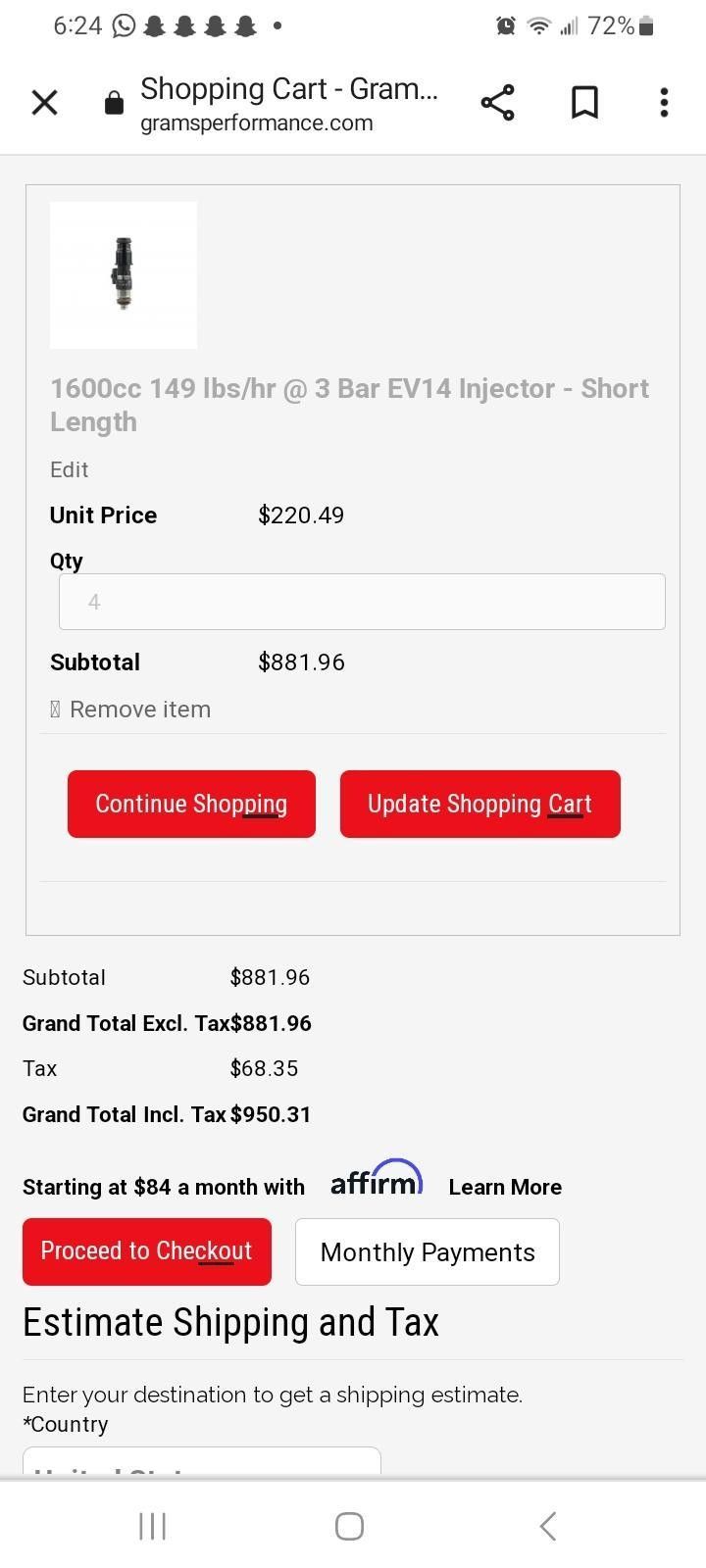 Grams 1600cc Injectors for Sale in Hesperia, CA OfferUp