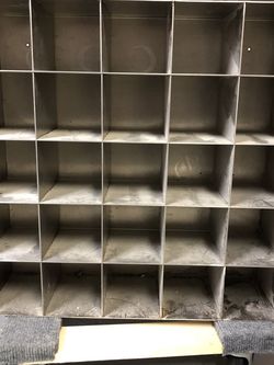 Metal storage cubby