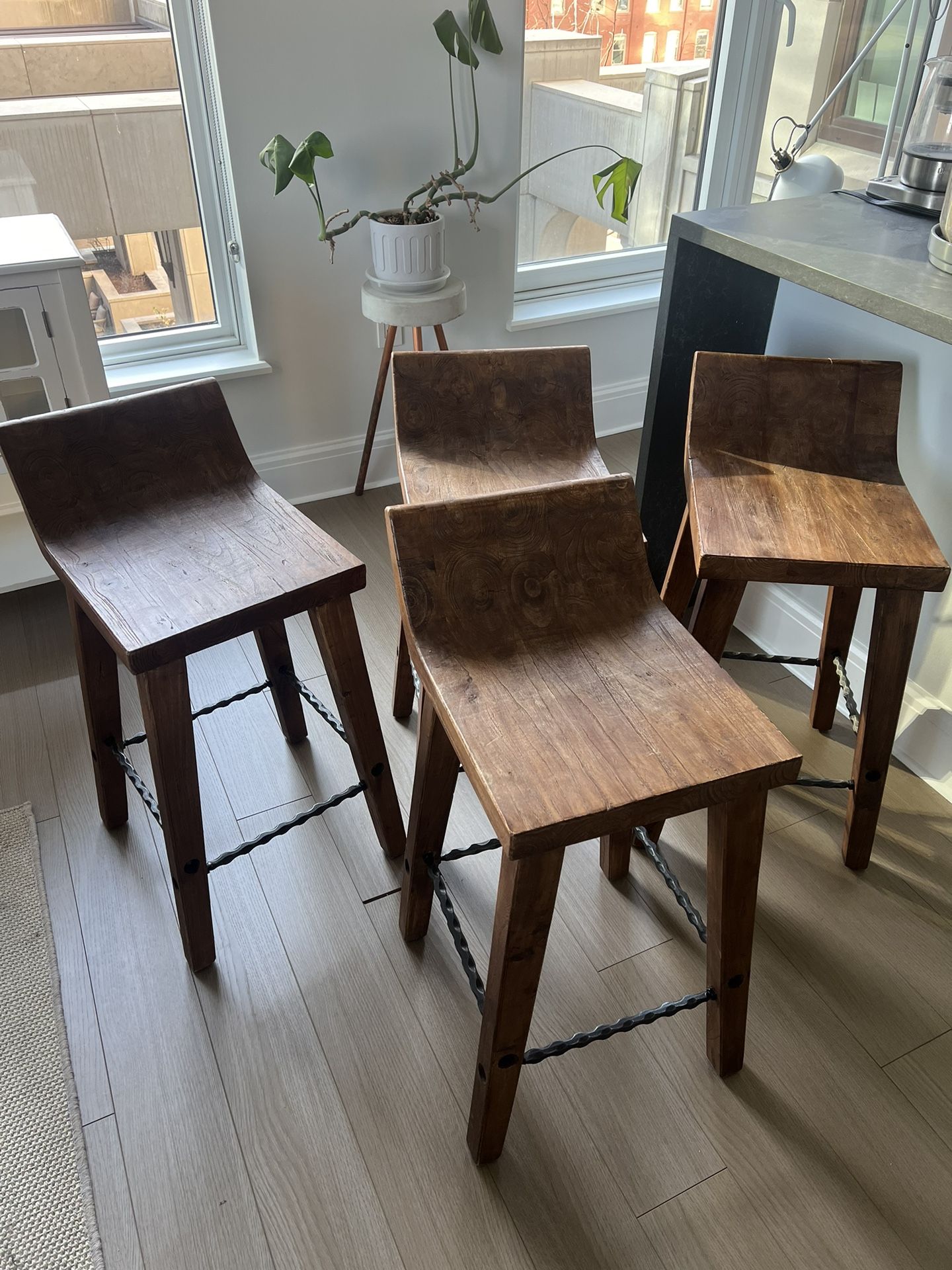 Restoration Hardware - Set Of 4 Barstools 