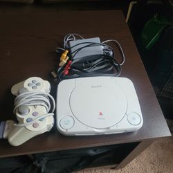 Playstation 1 Console With Games 