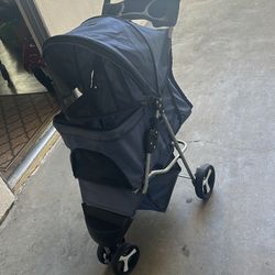 Stroller for baby blue color light weight very clean like new